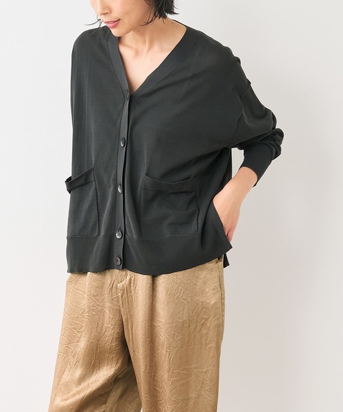 「MICA&DEAL」 ニットカーディガン FREE ベージュ レディース_画像4