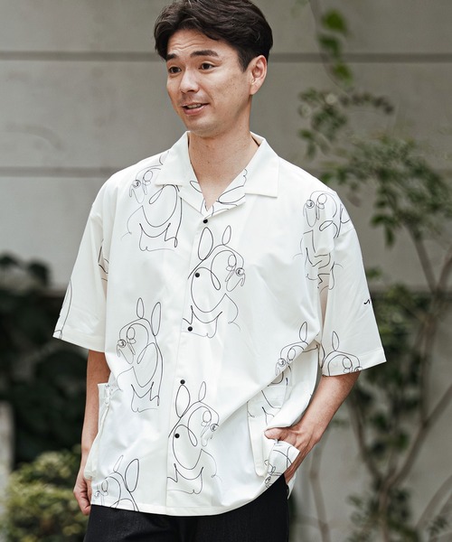 シャツ mhs2470- フレンチブル アロハシャツ-KOKAGE(262-1214-01