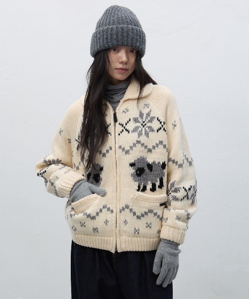 GENERAL IDEA ニット セーター wool blend cowichan knit jumper