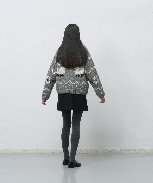 GENERAL IDEA ニット セーター 「GENERAL IDEA」ウールカウチンニット