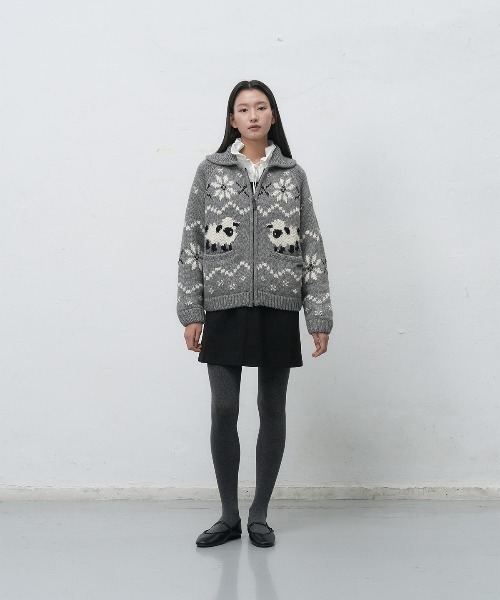 GENERAL IDEA ニット セーター 「GENERAL IDEA」ウールカウチンニット