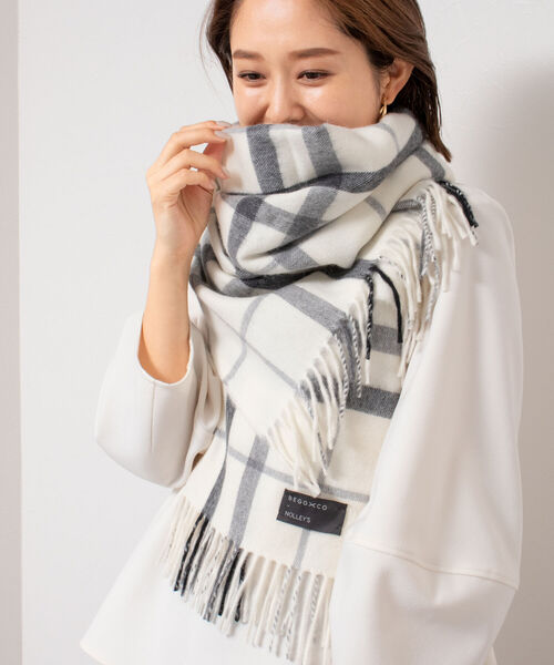 「NOLLEY'S Sophi」 ストール「BEGG＆COコラボ」 FREE ホワイト系その他2 レディース_画像5