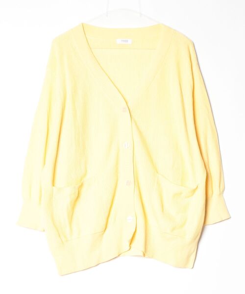 LOWRYS FARM（ローリーズファーム） ニットカーディガン FREE イエロー