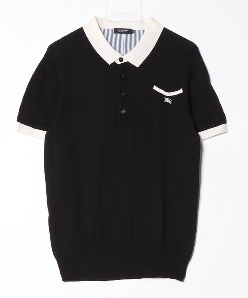 も*う様 【美品】BURBERRY ブラック ポロシャツ BURBERRY BLACK LABEL（バーバリーブラックレーベル） 半袖ポロシャツ