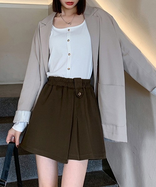 miniministore（ミニミニストア） パンツ プリーツキュロットパンツ