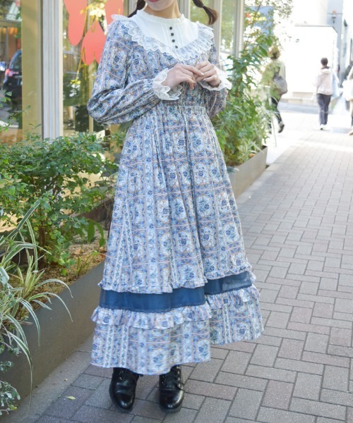 axes femme（アクシーズ ファム） ワンピース ローズ・ステンドグラス