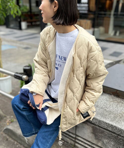 TAION（タイオン） ダウンジャケット FREE ベージュ レディース