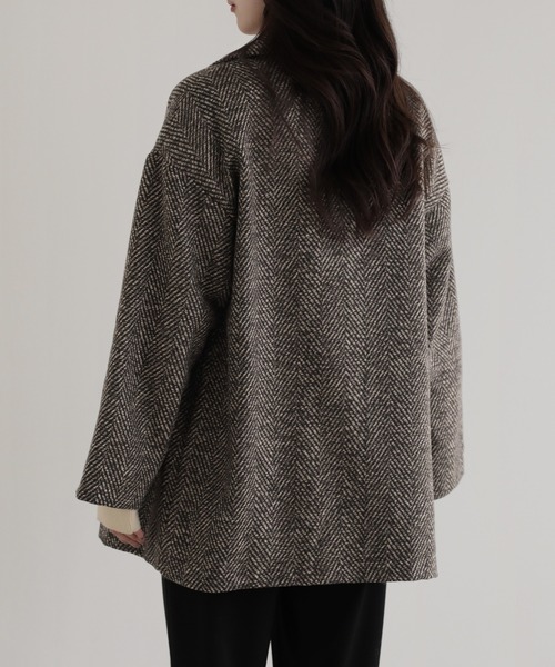 ジャケット テーラードジャケット ヘリンボーンWテーラージャケット