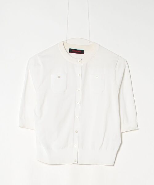 CABAN ホワイト 長袖カーディガン CABaN（キャバン） カーディガン S ホワイト レディース : ZOZOTOWN