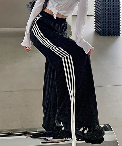 「Theater code」 イージーパンツ FREE ブラック レディース_画像3