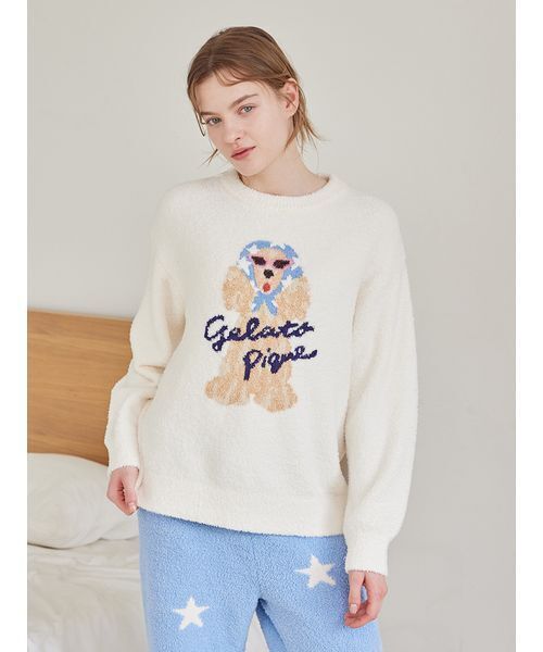 gelato pique（ジェラートピケ） パジャマ ルームウェア スカーフDOG