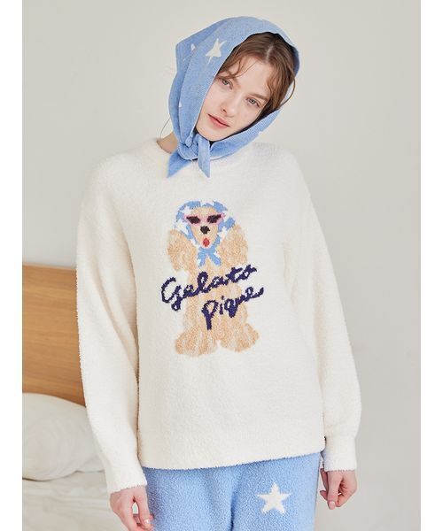 gelato pique（ジェラートピケ） パジャマ ルームウェア スカーフDOG