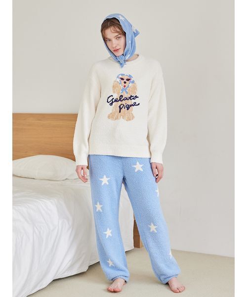 gelato pique（ジェラートピケ） パジャマ ルームウェア スカーフDOG