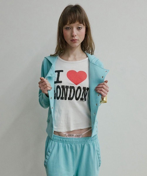 sculptor Napoleon Stud Hoodie エメラルドブルー SCULPTOR（スカルプター） パーカー Napoleon Stud Hoodie レディース