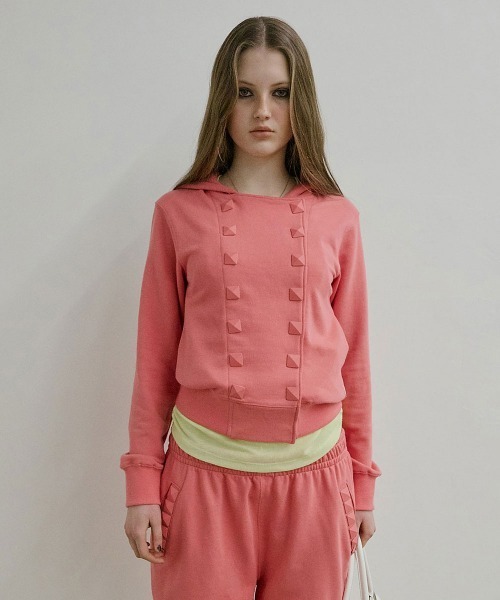SCULPTOR（スカルプター） パーカー Napoleon Stud Hoodie レディース