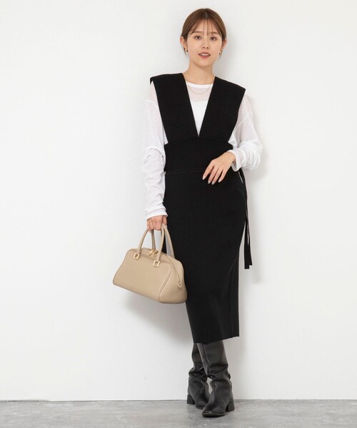 NOLLEY'S（ノーリーズ） ニットベスト FREE チャコールグレー