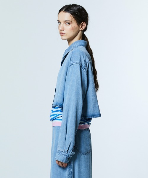 ダブルスタンダードクロージング コンパクトテンセルチェックブラウス DOUBLE STANDARD CLOTHING - ダブルスタンダードクロージング