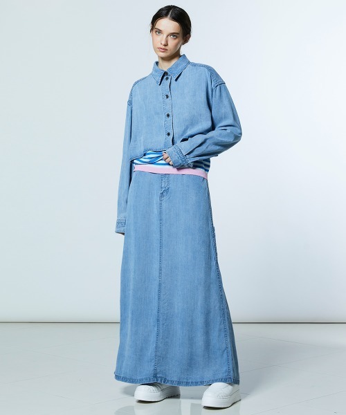 ダブルスタンダードクロージング　ダブスタ　デニムシャツ ダブルスタンダードクロージング ☆DOUBLE STANDARD CLOTHING リメイク