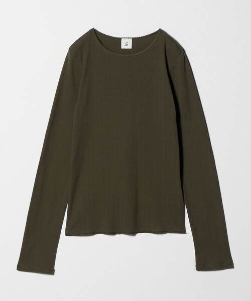新品 roku 6 ROKU 袖ボリュームカットソー 6（ROKU）(ロク)の「＜6(ROKU)＞SHEER LOCK LONG SLEEVE PULLOVER