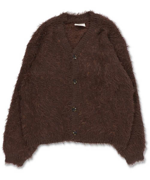 「SPINNS」 「makes style!」ニットカーディガン ONESIZE ブラック メンズ_画像3