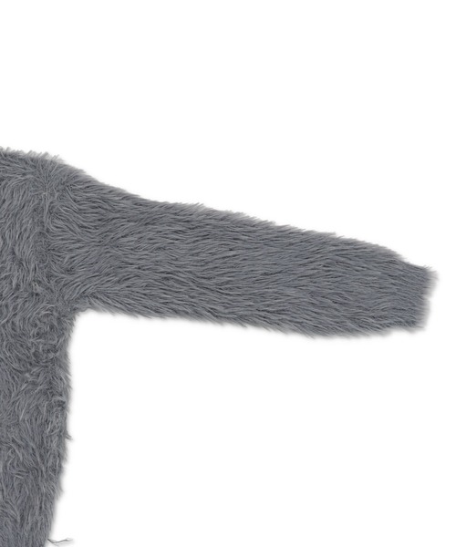 「SPINNS」 「makes style!」ニットカーディガン ONESIZE ブラック メンズ_画像7