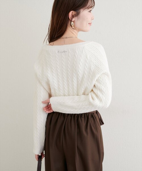 「natural couture」 長袖ニット FREE グリーン レディース_画像7