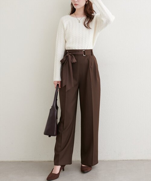 「natural couture」 長袖ニット FREE グリーン レディース_画像8