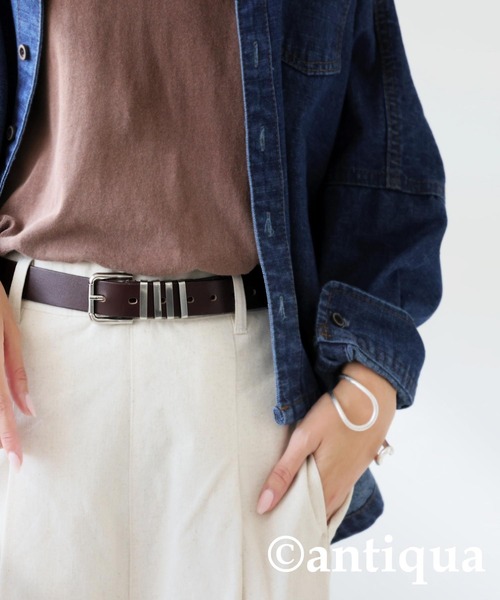 「antiqua」 ベルト FREE ブラック レディース_画像4