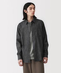 無印良品（MUJI） シャツ 紳士 デニムシャツ 黒 メンズ レディース
