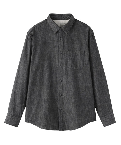 無印良品（MUJI） シャツ 紳士 デニムシャツ 黒 メンズ レディース