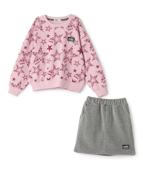 「X-girl Stages」 「KIDS」セットアップ 120cm アイボリー キッズ_画像4