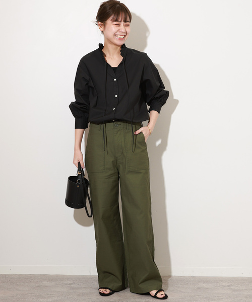 「JOURNAL STANDARD relume」 長袖ブラウス FREE ブラック レディース_画像2