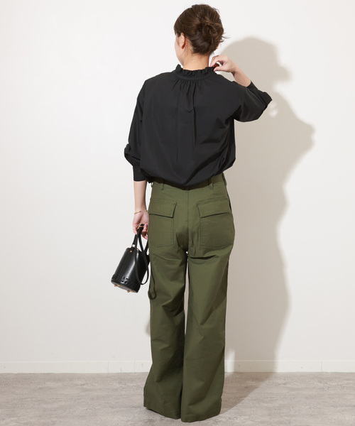 「JOURNAL STANDARD relume」 長袖ブラウス FREE ブラック レディース_画像4