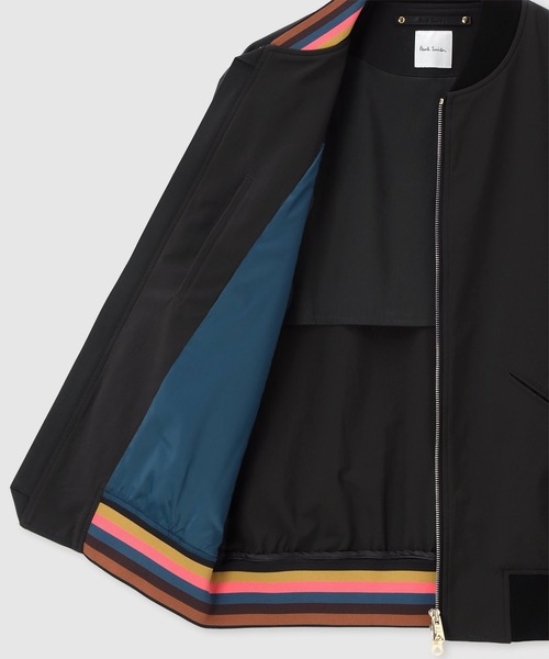 Paul Smith カラフルグラフィックジャケット ブルゾン MA-1 極美品】 Paul Smith ポールスミス ペイント柄 MA-1 ブルゾン M 総柄