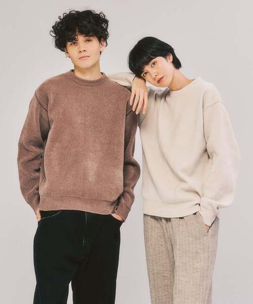 「417 EDIFICE」 長袖ニット MEDIUM ブルー メンズ_画像3