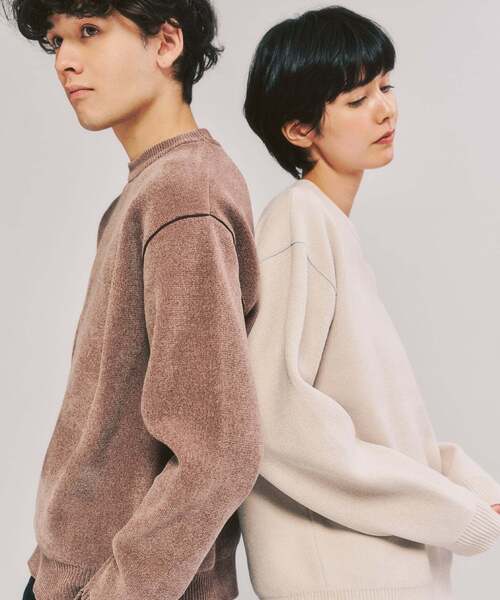 「417 EDIFICE」 長袖ニット MEDIUM ブルー メンズ_画像6