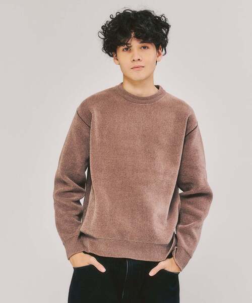 「417 EDIFICE」 長袖ニット MEDIUM ブルー メンズ_画像8