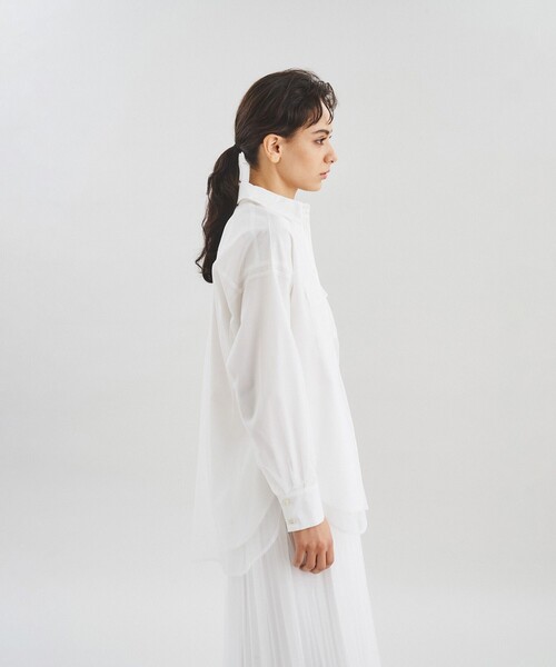 「Diagram」 長袖シャツ 36 ブラック レディース_画像7