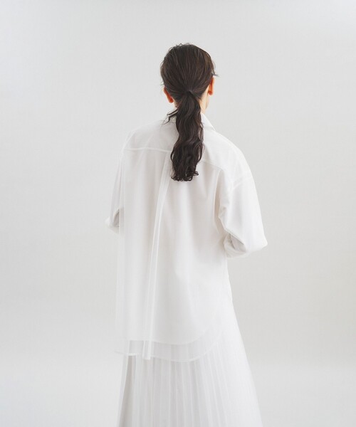 「Diagram」 長袖シャツ 36 ブラック レディース_画像8