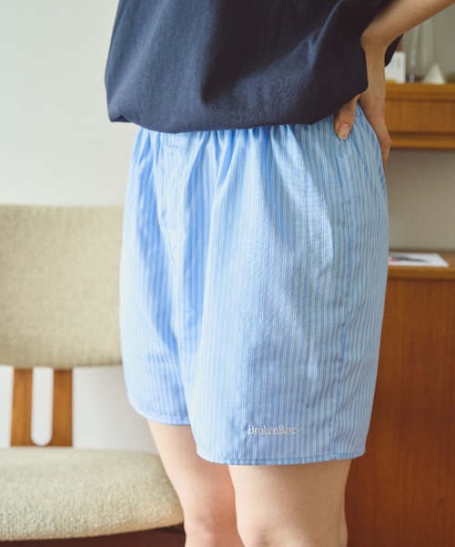 「BROKEN BASE」 パンツ MEDIUM ブルー メンズ_画像9