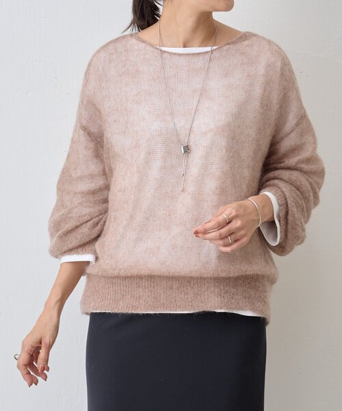 「BEARDSLEY」 長袖ニット FREE チャコールグレー レディース_画像8