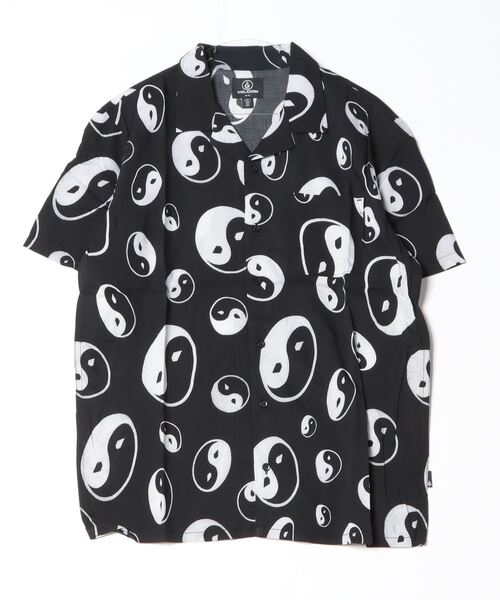 「VOLCOM」 半袖シャツ L ピンク メンズ_画像3