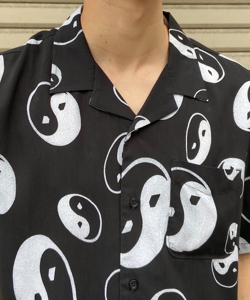 「VOLCOM」 半袖シャツ L ピンク メンズ_画像9