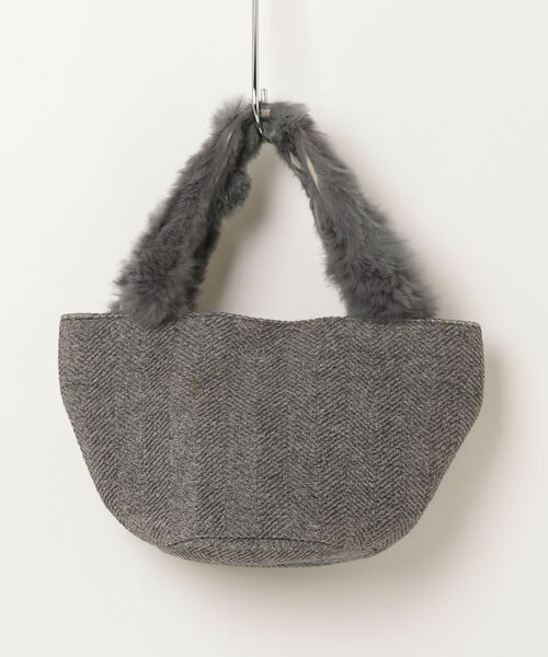 「KIRALY」 リボントートバッグ - グレー レディース_画像2