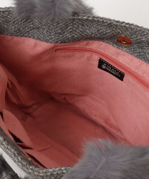 「KIRALY」 リボントートバッグ - グレー レディース_画像4