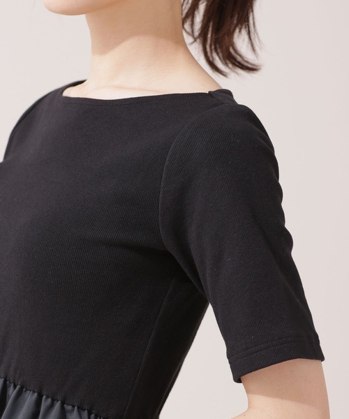 「kaene」 ドッキングワンピース 38 ブラック レディース_画像4