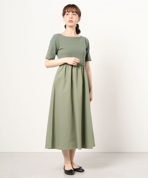 「kaene」 ドッキングワンピース 38 ブラック レディース_画像6