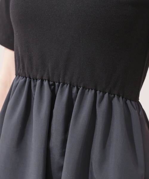 「kaene」 ドッキングワンピース 38 ブラック レディース_画像7
