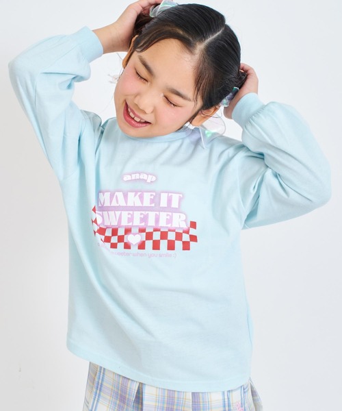 ANAP kids（アナップキッズ） tシャツ ダイナーロゴプリントロンT