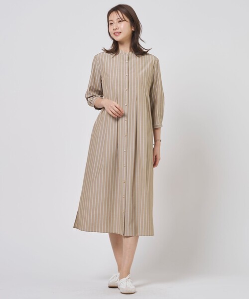 J.PRESS（J.プレス） ワンピース TC ハイカウントストライプ シャツ
